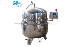 Soy Beans Chickpeas Sweet Corn High Pressure Vacuum Cooking Pot 300l High Pressure Stainless Steel Cooking Pot