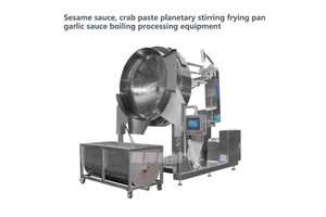 Sesame sauce, crab paste planetary stirring frying pan garlic sauce boiling processing equipment