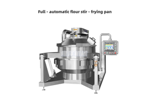 Electromagnetic heating dry flour frying equipment oil tea noodles corn flour planetary stirring frying pan