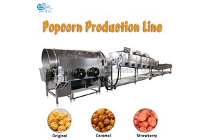 Automatic Caramel Popcorn Production Machine For Popcorn Industry