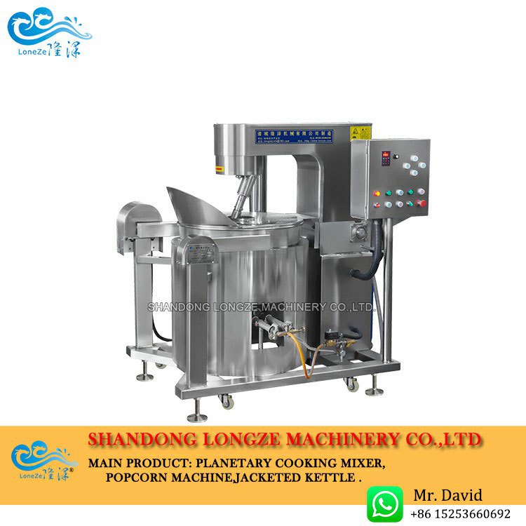Popcorn Machine Gas Heating 55kg Per Hour