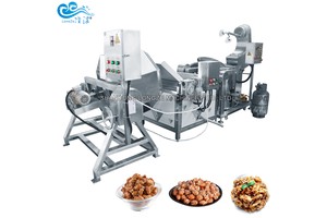 Automatic Seasoning Coated Flavored Nuts Processing Machine Sugar Honey Glazed Nuts Making Coating Machine