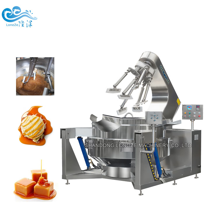 High Capacity Cheese Sauce Cooking Mixer Machine Jacketed Kettle With Mixer