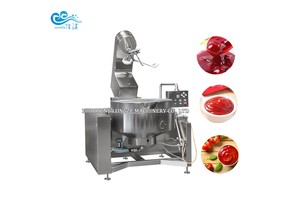Industrial Cooking Jacketed Kettle Pot Mixer Machine With Planetary Mixing Agitator